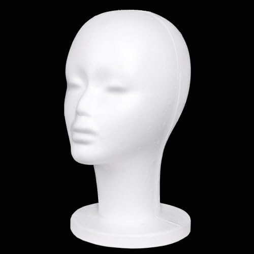 Leeven Foam Wig Head Stand for Wigs Display