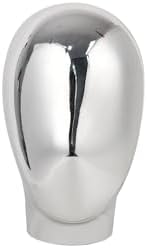 Silver Wall Mounted Mannequin Head for Wig and Hat Display 1