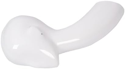 White Glossy Wall Mounted Mannequin Head for Wigs and Accessories
