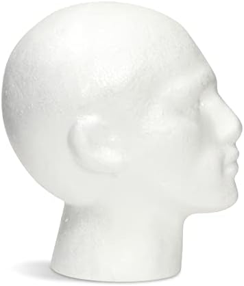 Juvale Foam Head Mannequin for Wigs Hats Masks