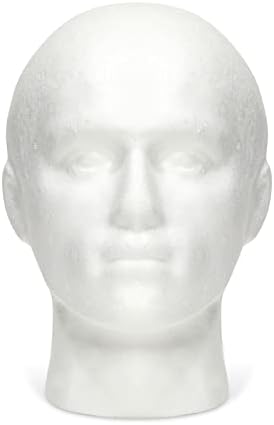 Juvale Foam Head Mannequin for Wigs Hats Masks