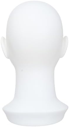 Miaomanzi PVC Female Mannequin Head White Display Stand