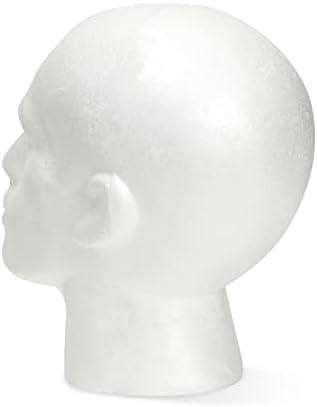 Juvale Foam Head Mannequin for Wigs Hats Masks