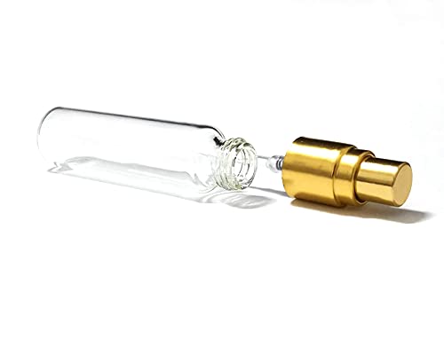 20 Pack 10ML Refillable Spray Bottle Set With Gold Caps