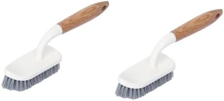 2pcs Household Tough Bristle Cleaning Brush for Bathroom and Toilet