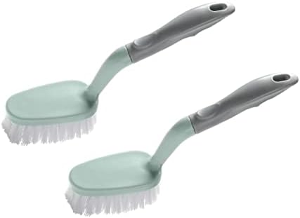 2pcs Ergonomic Floor Brush Bathtub Brush for Shower Cleaning