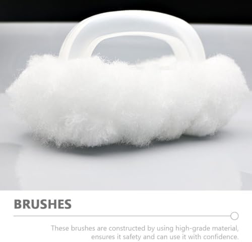 2pcs Soft Bathtub Brush with Handle for Bathroom Cleaning