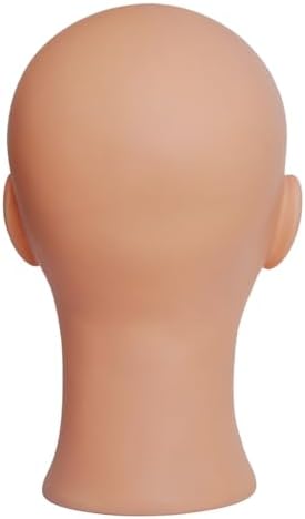 Soft Bald Mannequin Head for Wig Display and Glasses
