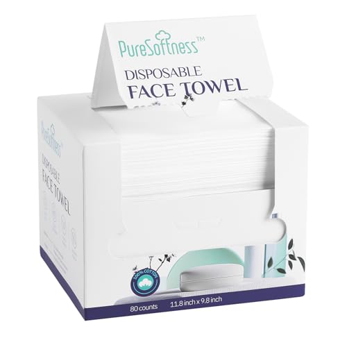 Disposable Face Towel 12x10 100 Cotton 320 Count 4 Pack