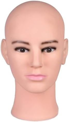 Ruilong Male Bald Mannequin Head for Wig Display
