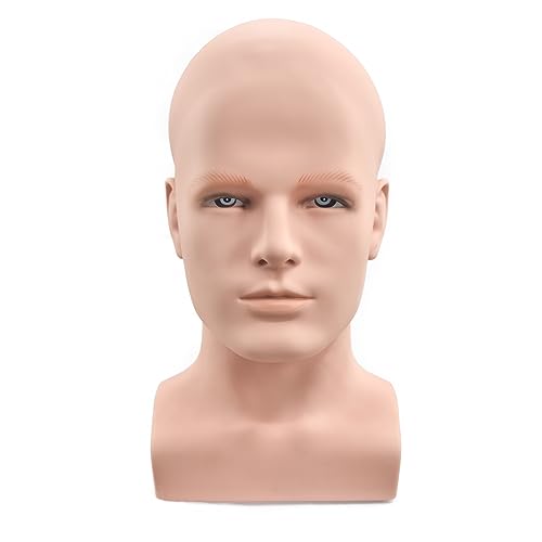 FanLin Male Mannequin Head for Wig and Accessory Display