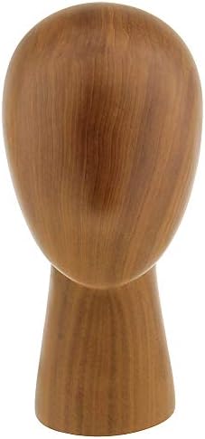 Abstract GFRP Wooden Mannequin Head Display Stand
