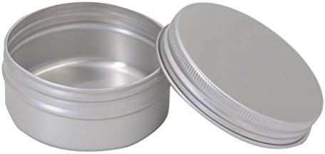 CTKcom 2-Ounce Aluminum Tin Containers with Screw Top
