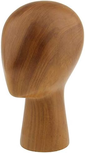 Abstract GFRP Wooden Mannequin Head Display Stand