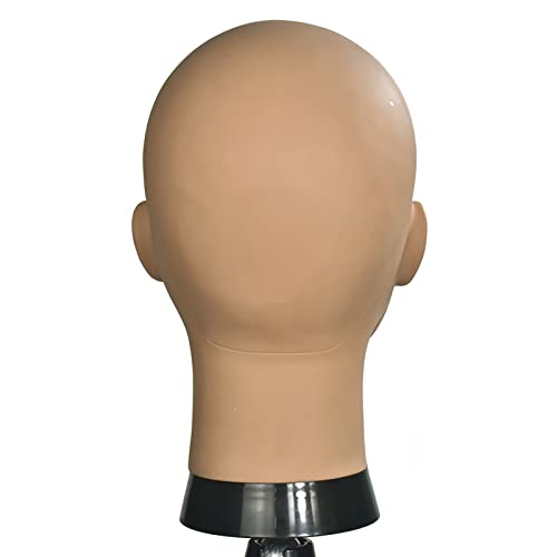 Bald Female Training Head for Wigs and Display with Free Clamp