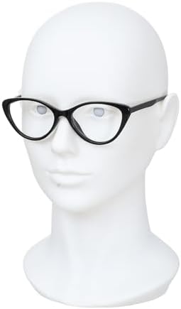 Miaomanzi PVC Female Mannequin Head White Display Stand