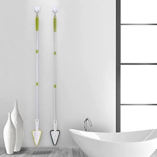 CQT 2 in 1 Bathroom Cleaning Brush with 48 Inch Handle