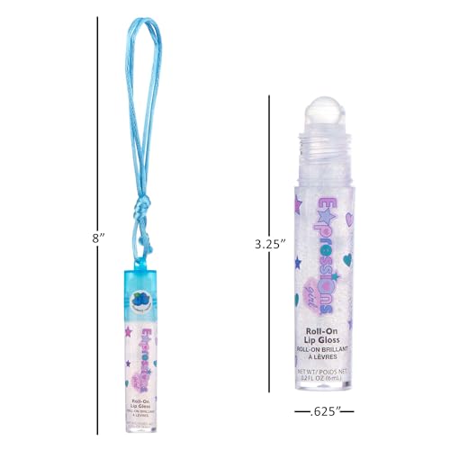 12pc Fruit Flavored Lip Gloss Necklace Set