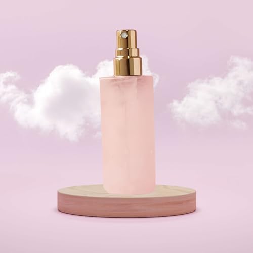 Refillable Perfume Bottle with Rose Quartz