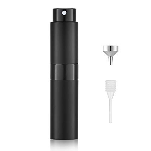 Lisapack 8ml Atomizer Spray Bottle Matte Black