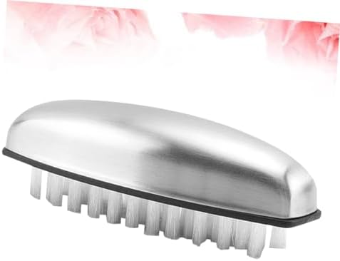 Multipurpose Stainless Steel Soap Brush with Soft Nylon Bristles