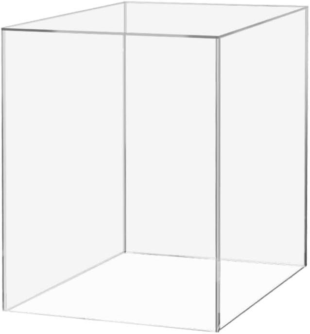 Acrylic Display Riser Box 12x12x16 Clear Tower Pedestal