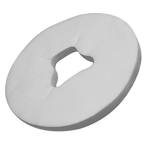 100Pcs Disposable Face Cradle Covers White Non-Woven Breathable