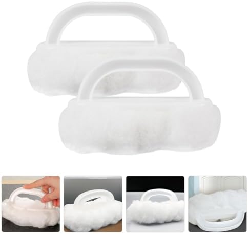 2pcs Soft Bathtub Brush with Handle for Bathroom Cleaning