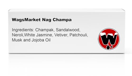 WagsMarket Nag Champa Perfume Oil Roll On 033oz