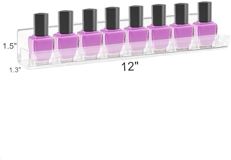 ROYALITA 4-Pack Acrylic Shelves for Nail Polish Organizer