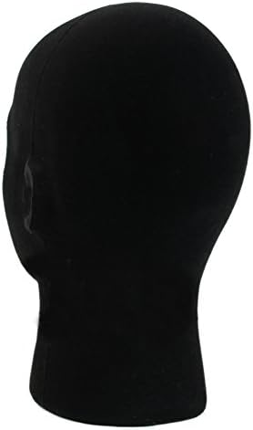 Black Foam Wig Head Stand Display Mannequin for VR Headset Mount