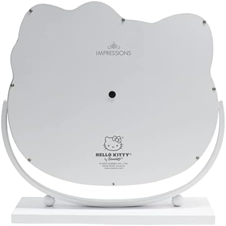 Hello Kitty Kawaii Desk Mirror with LED Lights and Touch Sensor