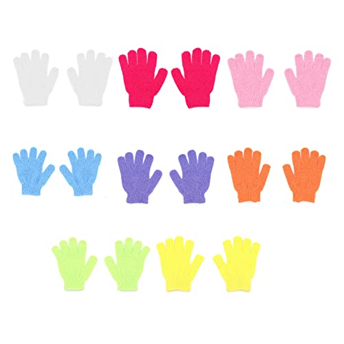 Five Fingers Bathing Gloves for Scrubbing and Cleansing