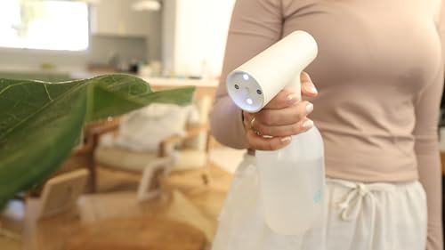 NEBU Automatic Mist Sprayer with LED Indicator 500ml Capacity No Squeezing White
