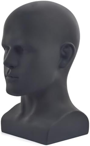Professional PVC Male Mannequin Head for Display and Training