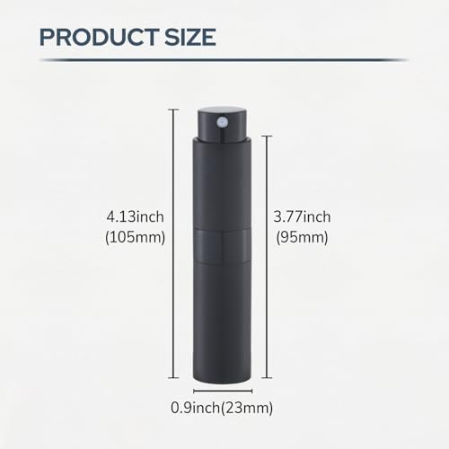 Fusupak Perfume Atomizer Travel Bottle Refillable 8ml Blue