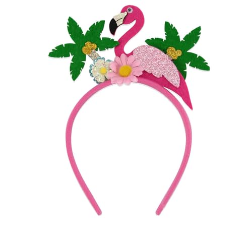 Flamingo Headband with Coconut Tree Design for Women