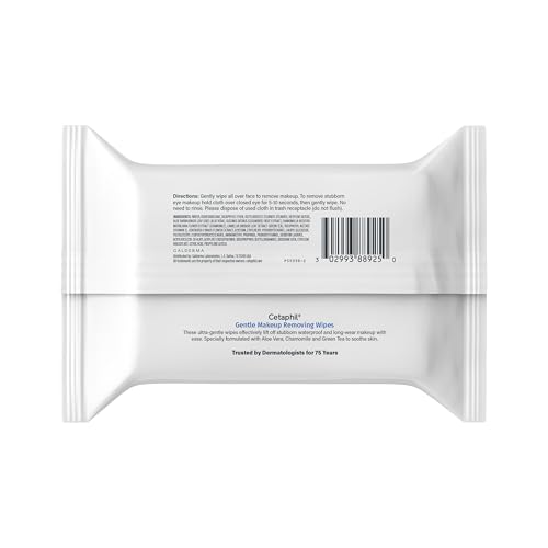 Cetaphil Gentle Makeup Removing Face Wipes 25 Count