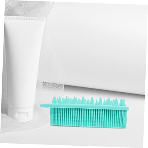 Silicone Shower Brush with Dual-Ended Design for Cleaning and Massage