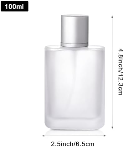 100ml Frosted Glass Spray Bottle with 3 Perfume Dispensers