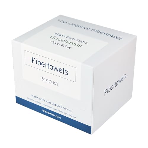 XL Biodegradable Face Towelettes 10x12 Eucalyptus Fiber
