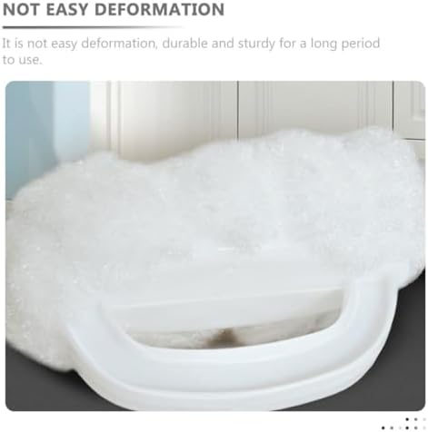 2pcs Soft Bathtub Brush with Handle for Bathroom Cleaning
