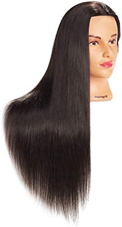 Hairingrid Mannequin Head with Free Clamp Holder Black