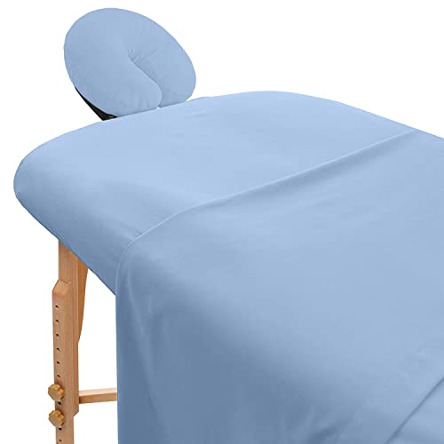 Avalon Care Massage Table Sheets Set 3 Pcs Sky Blue