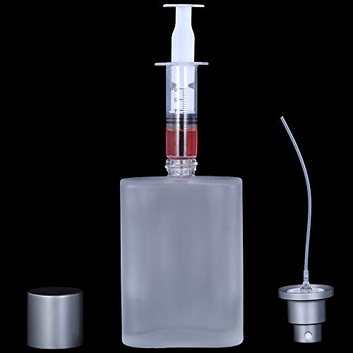 2 Pack 50ml Frosted Glass Spray Bottles Refillable Perfume Atomizers