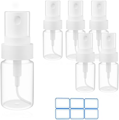 6 Pack Mini Perfume Travel Refillable Bottles 5ml