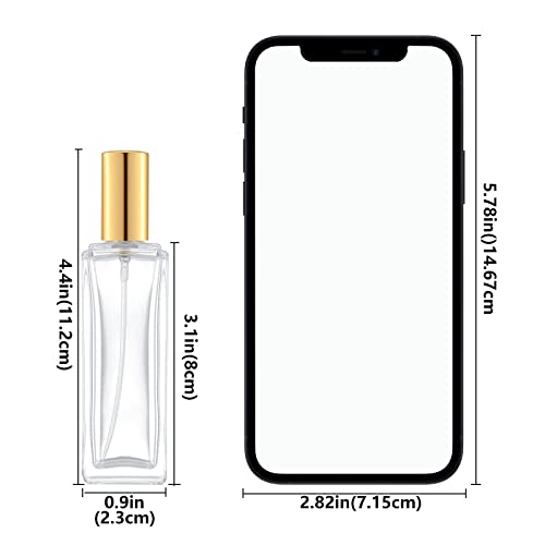 IRON BILL 30 ml Glass Spray Bottle 6 PCS Gold