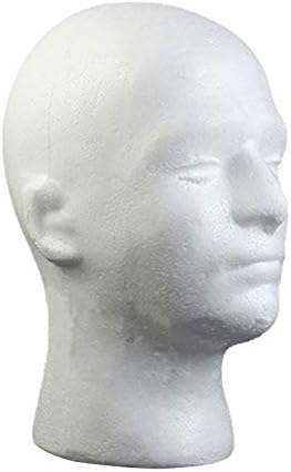 SONGBIRDTH Male Head Model Foam Mannequin Display