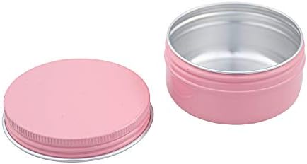 Foraineam 60 Pack 50ml Pink Screw Top Jars