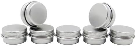 30 Pack 5ml Round Lip Balm Tins with Screw Lid